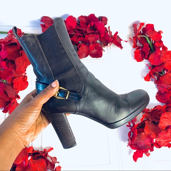 Sergio Rossi Shoes - SERGIO ROSSI | brown leather heeled booties